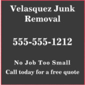 Sticker Publicité promotionnelle simple pour les entrepris (Devant)