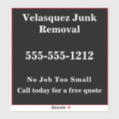 Sticker Publicité promotionnelle simple pour les entrepris (Feuille)