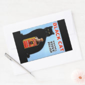 Sticker Publicité Vintage Plaque de chat noir Polo (Enveloppe)