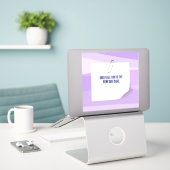 Sticker Publier l'Affirmation Auto-Care personnalisable (Ordinateur portable sur le bureau)