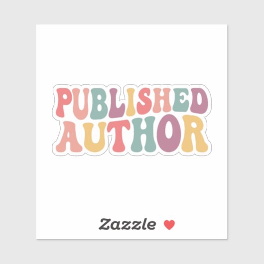 Sticker Published Author (Feuille)