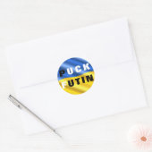 Sticker Puck Futin drapeau ukrainien soutien Ukrai (Enveloppe)
