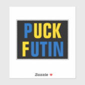 Sticker Puck Futin Ukraine soutien ukrainien (Feuille)