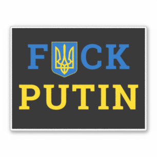 Sticker Puck Futin Ukraine soutien ukrainien