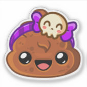 Sticker Pudding et Accessoire Crâne Mignon - Happy Jump (Devant)