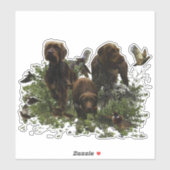 Sticker Pudelpointer (Feuille)