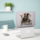 Sticker Pudelpointers, Chasse chasser chaudière faisan (Ordinateur portable sur le bureau)