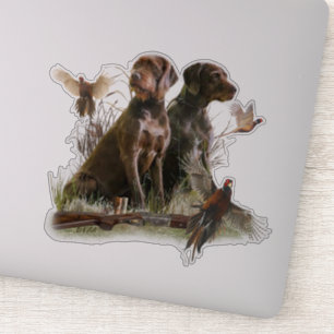 Sticker Pudelpointers, Chasse faisan