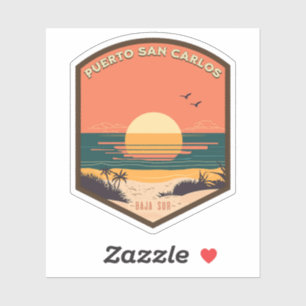 Sticker Puerto San Carlos Baja California Sur Mexico RV