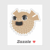 Sticker Puffer Fish (Feuille)