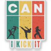 Sticker Puis-je le lancer Retro (Devant)