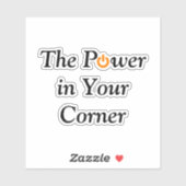 Sticker Puissance dans votre coin Motivation d'entreprise  (Feuille)