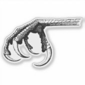 Sticker Puissance de la griffe du rapace – Art des griffes (Devant)