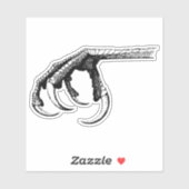 Sticker Puissance de la griffe du rapace – Art des griffes (Feuille)