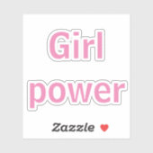 Sticker puissance des filles (Feuille)