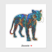 Sticker Puissant Panther Art (Feuille)