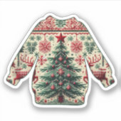 Sticker Pull de Noël laid (Devant)