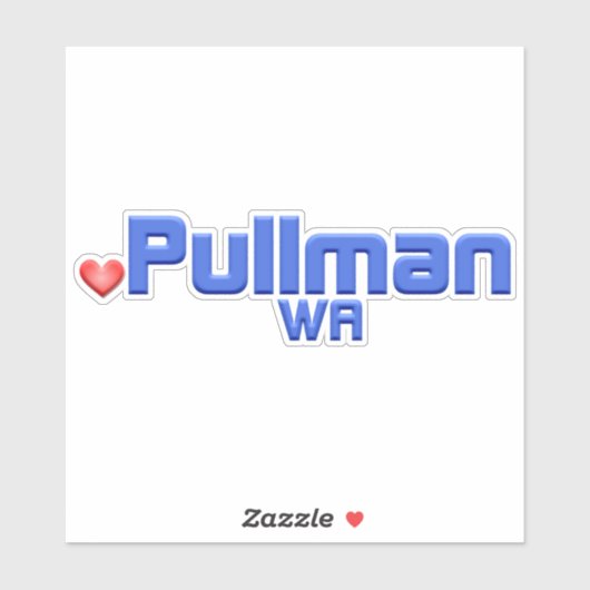 Sticker Pullman Washington (Feuille)