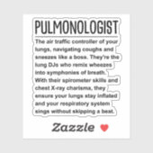 Sticker Pulmonologue (Feuille)