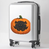 Sticker Pumpkin Full of Kittens - Cute Black Cat Halloween (Sur valise)