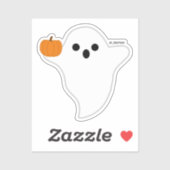 Sticker Pumpkin Ghost  (Feuille)