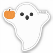 Sticker Pumpkin Ghost (Recto)