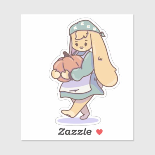 Sticker Pumpkin Harvest (Feuille)