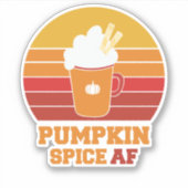 Sticker Pumpkin Spice AF (Devant)