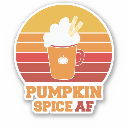 Sticker Pumpkin Spice AF (Devant)