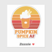 Sticker Pumpkin Spice AF (Feuille)