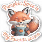 Sticker Pumpkin Spice Is My Favorite Season Fall Classic T (Devant)
