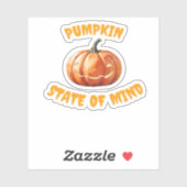 Sticker Pumpkin State of Mind - Halloween Oversized T-Shir (Feuille)
