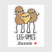 Sticker Pun à la luge amusant (Feuille)