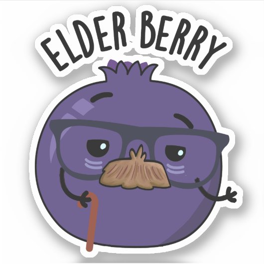 Sticker Pun de Berry Amusant aux Anciens (Devant)