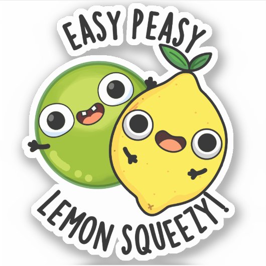 Sticker Pun de Fruit Fruit Squeezy Fruit Facile (Devant)