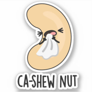Sticker Pun de noix de cajou à éternuement amusant