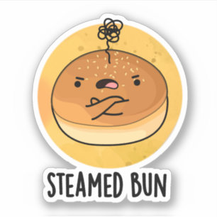Sticker Pun de nourriture amusant Bun vapeur
