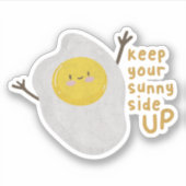 Sticker Pun De Nourriture : Gardez Votre Côté Soleil Vers  (Devant)