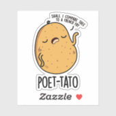 Sticker Pun de pomme de terre drôle de tato (Feuille)