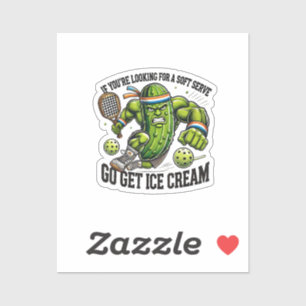 Sticker Pun drôle pour amateur de Pickleball avec un pickl