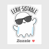 Sticker Pun Fantôme Funny Eerie durable (Feuille)