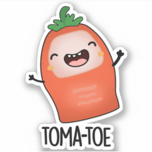 Sticker Pun tomate amusant
