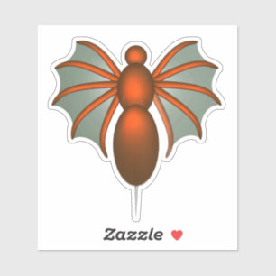 Sticker Punaise rouge volant aigue