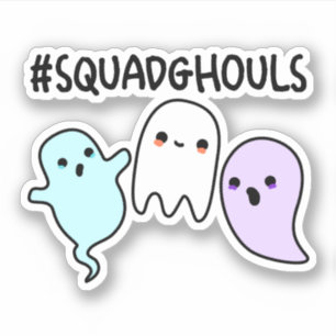 Sticker Punaises de l'escouade d'Halloween drôle Fantôme
