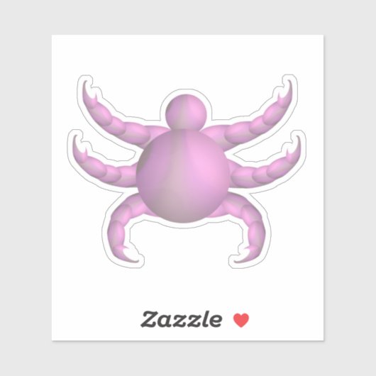 Sticker Punaises roses avec des griffes (Feuille)