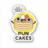 Sticker Puncakes Drôle Pancake Pun (Devant)