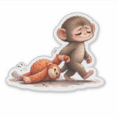 Sticker Punch the Rescued Monkey & His Best Friend Doll St (Devant)