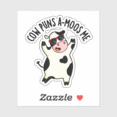 Sticker Puns de vache Amoos Me Drôle Pun de vache (Feuille)