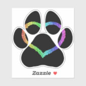 Sticker PUPPY LOVE Black (Feuille)