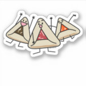 Sticker Purim hamantaschen pâtisserie Sameach Oznei Haman (Devant)
